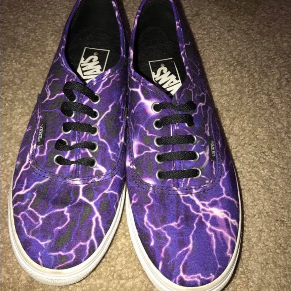 Purple lightning Vans